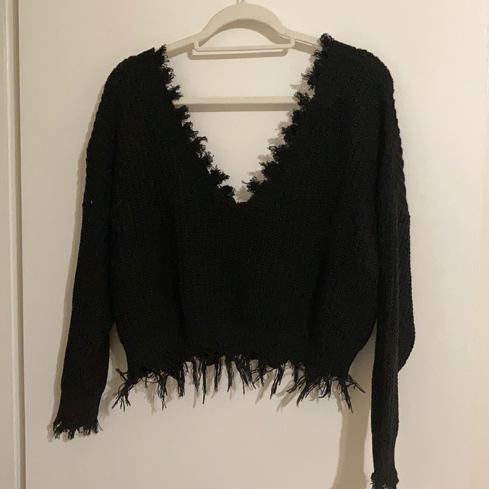 Zaful Deep V Swaeter